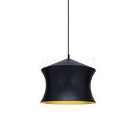 Tom Dixon Beat Waist, lámpara de suspensión LED, negro/latón