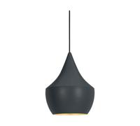 Tom Dixon Lámpara colgante Beat Fat LED Ø30 cm Negro