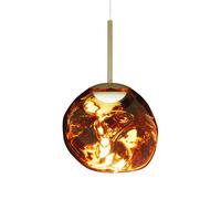 Tom Dixon Melt, lámpara de suspensión LED, dorado - 28 cm