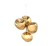 Tom Dixon Lámpara de araña Melt Chandelier mini LED 63.4 cm Dorado