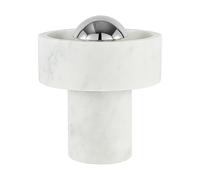Tom Dixon Stone, lámpara recargable LED, mármol/plateado