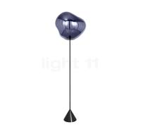Tom Dixon Melt Cone Slim, lámpara de pie LED, ahumado - regulable