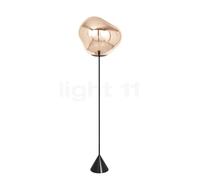 Tom Dixon Melt Cone Slim, lámpara de pie LED, cobre - conmutable