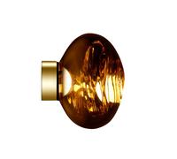 Tom Dixon Melt, lámpara de pared y techo LED, dorado - 30 cm