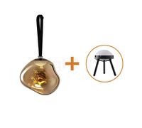 Tom Dixon Lámpara de pie Melt Portable LED grande Dorado