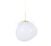 Tom Dixon Melt, lámpara de suspensión, opalino/dorado - 50 cm