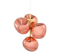 Tom Dixon Melt Mini, lámpara de suspensión LED 4 focos, cobre
