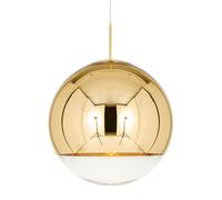 Tom Dixon Mirror Ball, lámpara de suspensión LED, dorado - ø50 cm