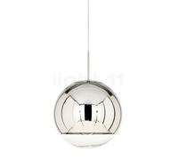 Tom Dixon Mirror Ball, lámpara de suspensión LED, cromo - ø25 cm