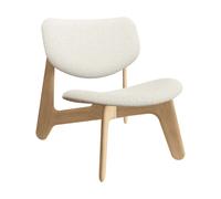 Tom Dixon Sillón lounge Slab con asiento tapizado Roble natural cepillado-Elle 0200 CMHR Natural