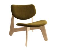 Tom Dixon Sillón lounge Slab con asiento tapizado Roble natural cepillado-Royal 0162 CMHR Caqui