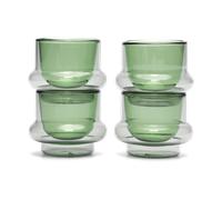 Tom Dixon Taza de espresso Bump 5 cl pack de 4 Verde