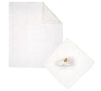 TOM ET ZOÉ - PE9796, Peluche Suave con Manta 100x75 cm - Compañero Adorable para Niños, Ideal para Siestas y Momentos de Calma, Confortable y Duradera, Tamaño 100x75 cm, Color Multicolor