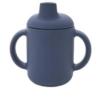 TOM ET ZOE, PU0045 Copa ergonómica de Silicona para bebés, Asas Antideslizantes, Apertura Suave, fácil de Limpiar, diseño Atractivo, Amarillo, 200 ml, Colores Surtidos, elastómero, Vaso