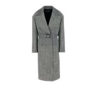 Tom Ford - Abrigo Patchwork de Lana - Coats - Mujer - Gris - S -