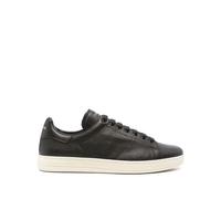 Tom Ford - Black Calf Leather Cotton Brass Flat Shoes - Shoes - Hombre - Negro - 43 1/2 EU -