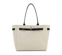 Tom Ford - Bolso Tote Mediano de Lona + Detalles en Cuero - Bags - Mujer - Blanco - ONE SIZE -
