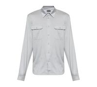 Tom Ford - Camisa de Mezcla de Seda y Algodón - Shirts - Hombre - Gris - L -