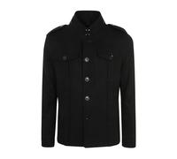 Tom Ford - Camisa Exterior de Lana Negra - Jackets - Hombre - Negro - S -