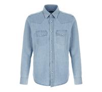 Tom Ford - Camisa Western de Chambray Denim - Shirts - Hombre - Azul - L -