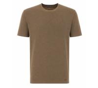 Tom Ford - Camiseta de Algodón Lyocell con Cuello Redondo - Tops - Hombre - Marrón - L -