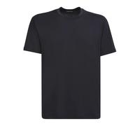 Tom Ford - Camiseta de Cuello Redondo de Lyocell y Algodón - Tops - Hombre - Negro - S -