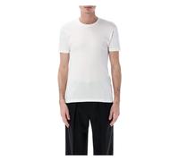 Tom Ford - Perforated Rib T-Shirt - Tops - Hombre - Blanco - L -
