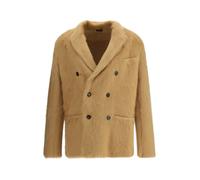 Tom Ford - Chaqueta de cachemira y mohair de doble botonadura - Coats - Hombre - Beige - L -