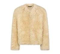 Tom Ford - Chaqueta de Shearling sin Cuello - Jackets - Mujer - Blanco - S -