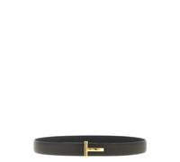 Tom Ford - Cinturón de Cuero Martillado Reversible Ajustable - Accessories - Hombre - Negro - 95 CM -