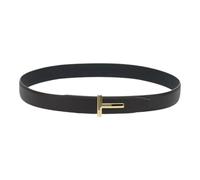 Tom Ford - Cinturón T Reversible de Piel de Grano Suave de 30 mm - Accessories - Hombre - Marrón - 95 CM -