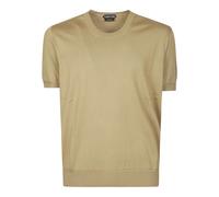 Tom Ford - Cuello Redondo de Algodón Puro - Knitwear - Hombre - Beige - M -