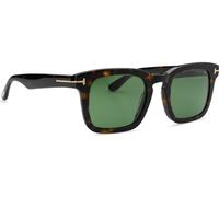 TOM FORD Hombre TOM FORD FT0751 DAX 52N Gafas de sol Acetato la Habana Verde Cuadrada Normal