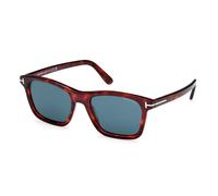 TOM FORD Hombre FT1179 BARRON 54V Gafas de sol Acetato la Habana Azul Cuadrada Normal