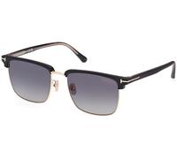 Tom Ford FT0997-H HUDSON-02 C55 02D - Oro rosa brillante / Negro mate