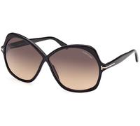 Tom Ford FT1013 ROSEMIN C64 01B - Shiny Black / Shiny Black