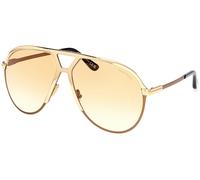 Tom Ford FT1060 XAVIER C64 30F - Oro oscuro brillante / Oro oscuro brillante