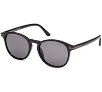 TOM FORD Hombre FT1097-N LEWIS 01D Gafas de sol Acetato Negro Gris Redonda Polarizado