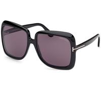 Tom Ford FT1156 LORELAI C59 01A - Shiny Black / Shiny Black