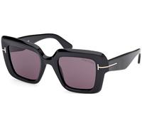 TOM FORD Mujer FT1157 ESME 01A Gafas de sol Acetato Negro Fumar Cuadrada Normal