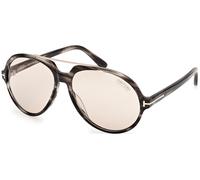 TOM FORD Hombre FT1210 AALTO 56E Gafas de sol Acetato la Habana Marrón Piloto Fotocromático