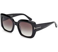 Tom Ford FT1220 CARLA-02 C52 01B - Shiny Black / Shiny Black