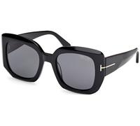 Tom Ford FT1220 CARLA-02 C52 01D - Shiny Black / Shiny Black