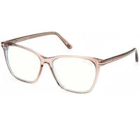 TOM FORD Mujer FT5762-B 45 Monturas ópticas Acetato Marrón Cuadrada Normal