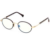 Tom Ford FT5973-B C49 050 - Marrón oscuro brillante / Oro oscuro brillante