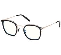 Tom Ford FT5974-B C50 005 - Shiny Black / Oro rosa brillante