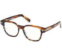 TOM FORD Hombre FT5977-B 50 Monturas ópticas Acetato Marrón Cuadrada Normal