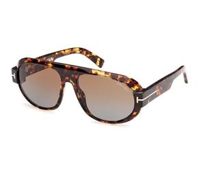 Tom Ford Gafas de Sol BLAKE-02 FT 1102 DARK HAVANA/LIGHT BROWN SHADED 59/16/140 unisex