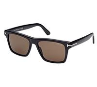 Tom Ford Gafas de Sol BUCKLEY-02 FT 0906 SHINY BLACK/BROWN 56/17/145 hombre
