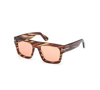 TOM FORD Hombre FT0711 FAUSTO 53E Gafas de sol Acetato la Habana Marrón Cuadrada Fotocromático